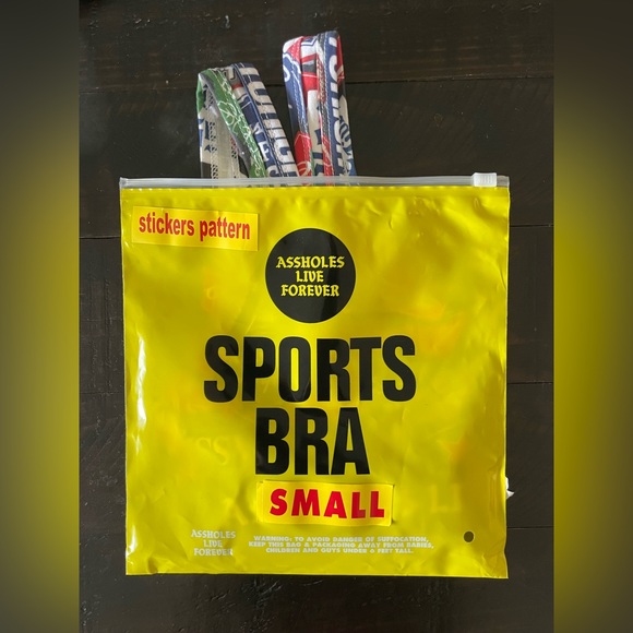 ALF Beer Logos Multi-Color Sports Bra - Picture 2 of 4